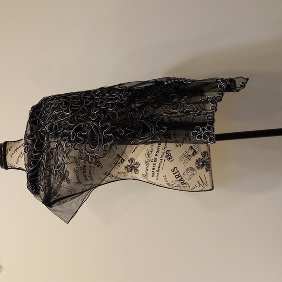 New Years Party Scarf Sheer Classy Summer Evening Hijab Sparkly Feminine Dainty - Picture 9 of 17